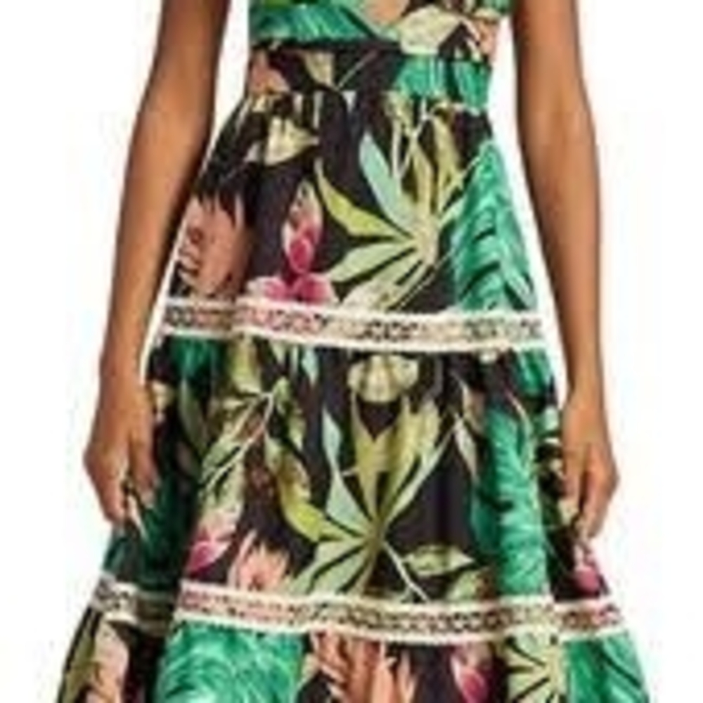 Tropical Floral Maxi Dress